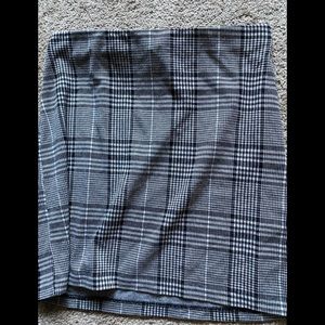 H&M plaid pencil skirt